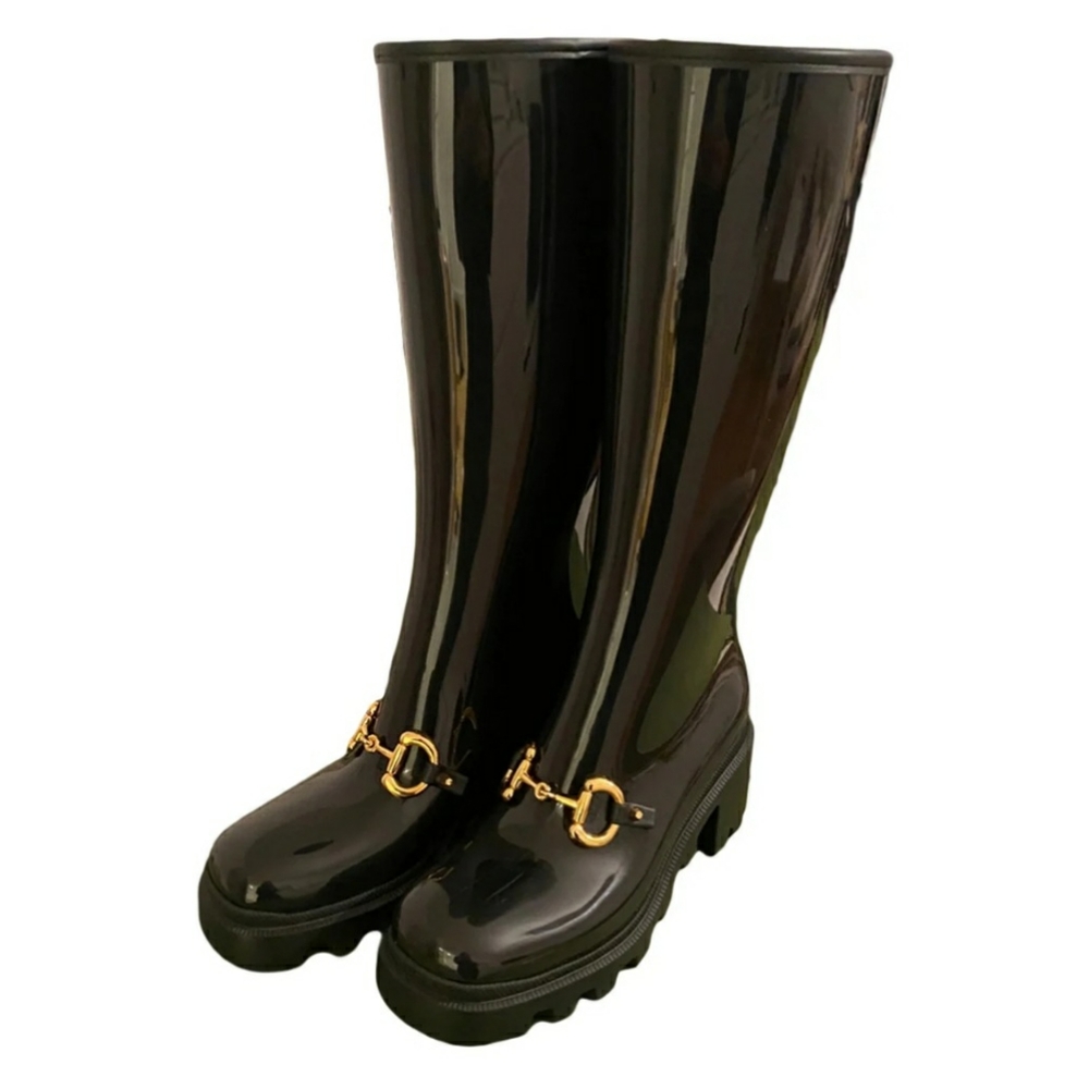Gucci Black Rain/ Winter Boots